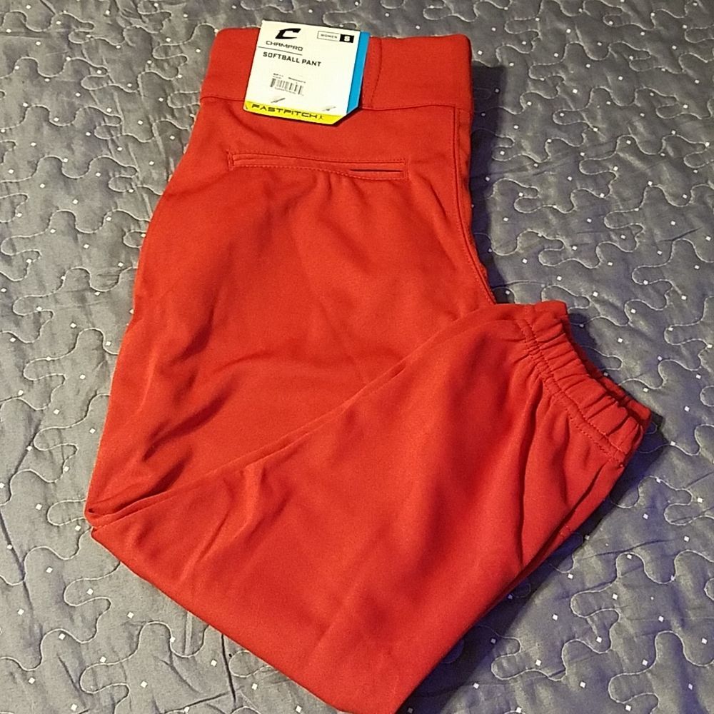 Champro women's fastpitch red softball pants size small